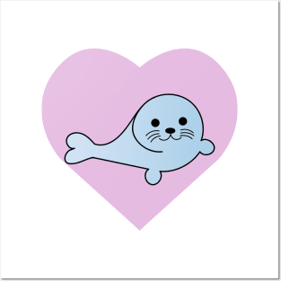 Cute Seal Love Posters and Art